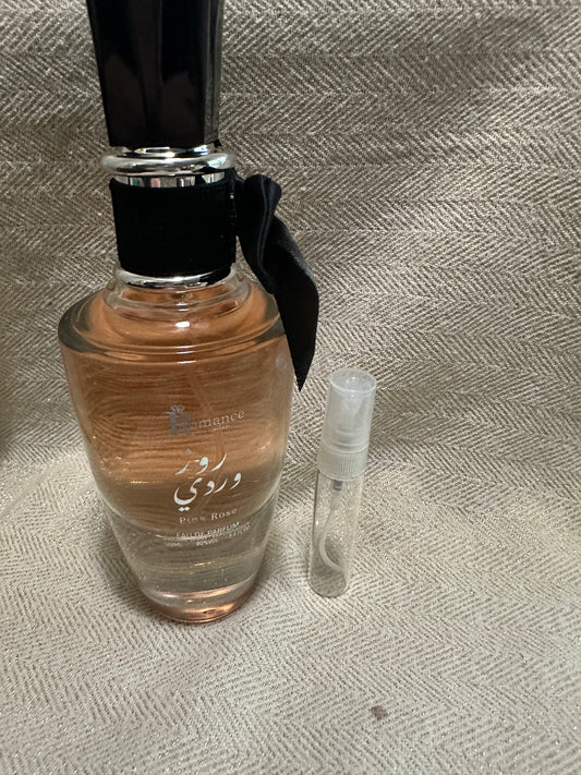 Pink Rose by Romance Lattafa SAMPLE SIZE SELECTION