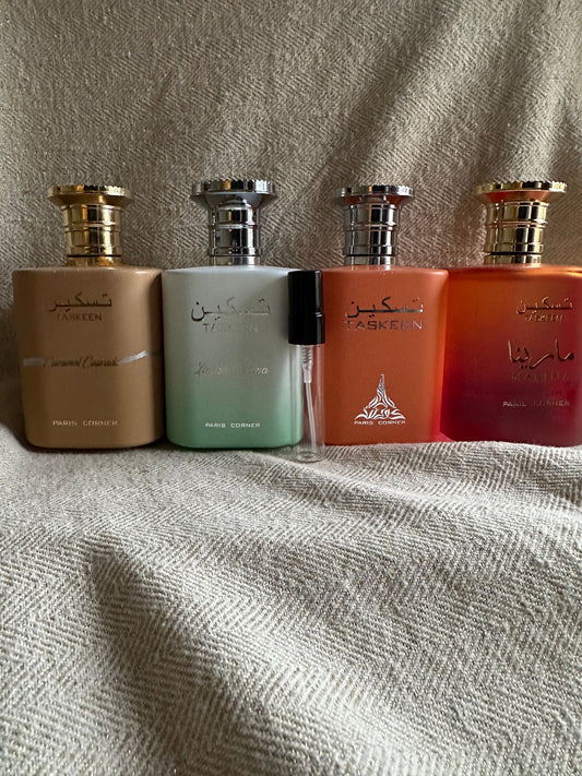 Taskeen by Paris Corner 5 ml glass sample bundle